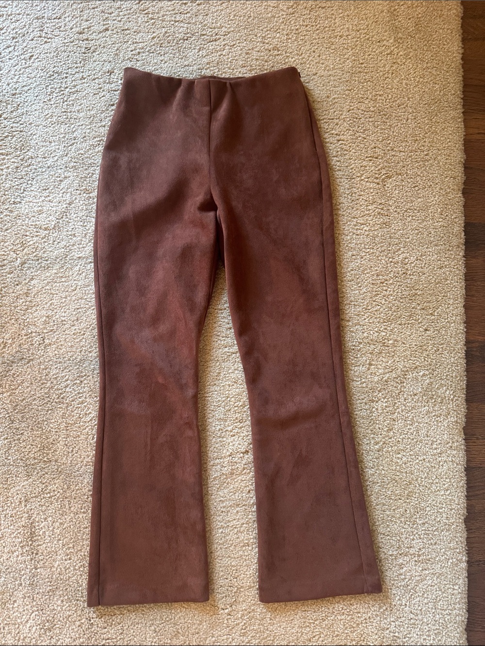 Tuckernuck Ashford faux suede Brown side zip Pants